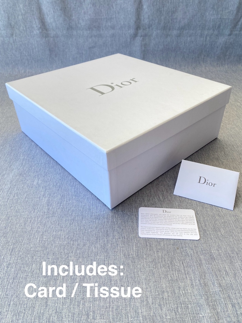 Authentic Dior | Gift Bag Shoe Box Tissue Card Gift Decoration Storage